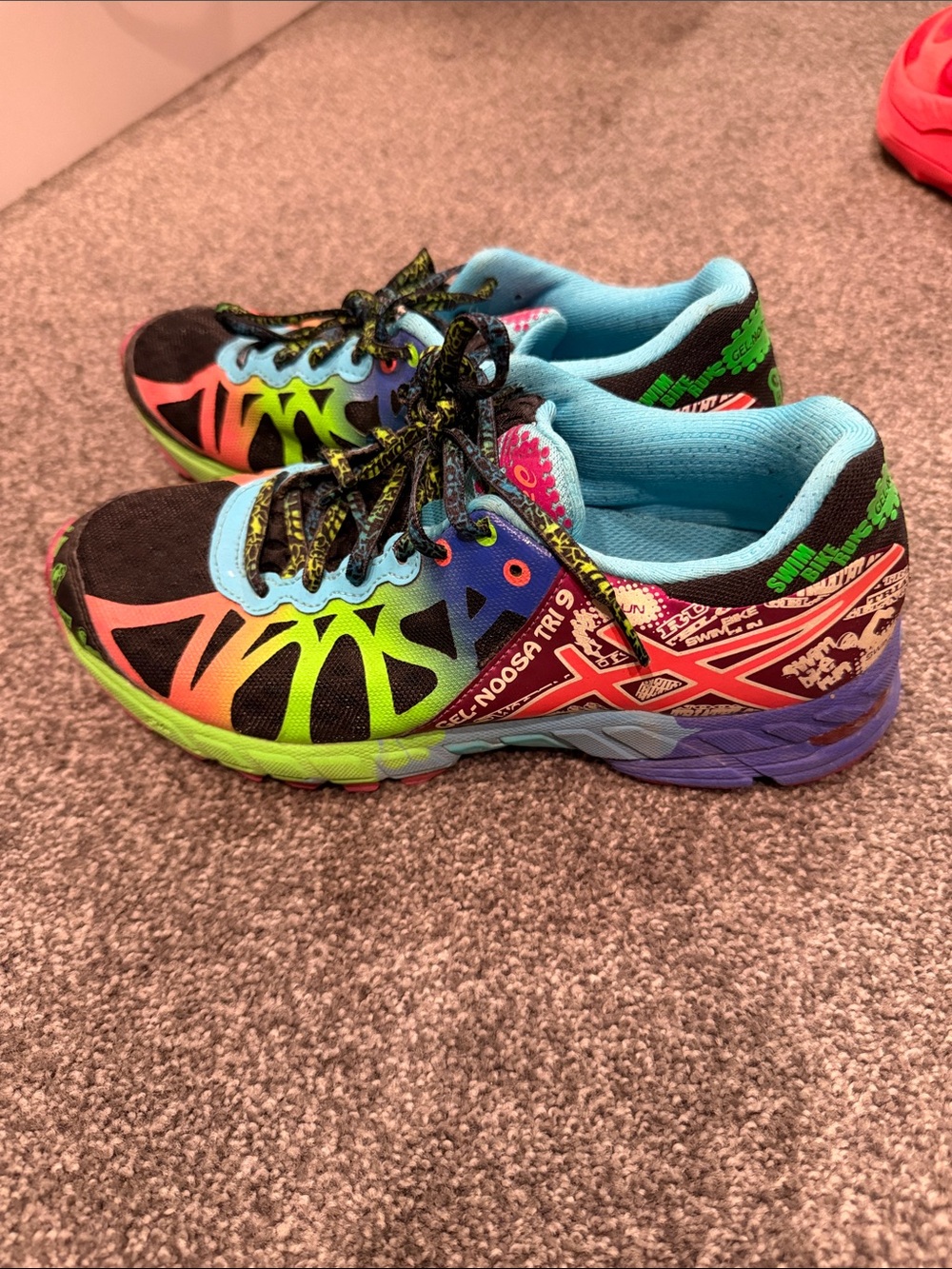 Asics Women's Multi-Color Gradient Neon Running Sneakers